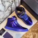 man philipp plein chaussures france blue patent leather